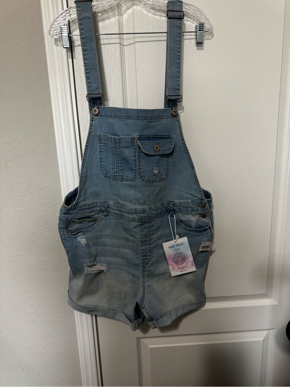 Wax Jean Light Blue Denim Overalls